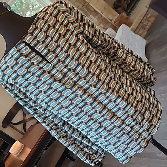 tyler Boe sz M tunic top 100% silk - Picture 2 of 9